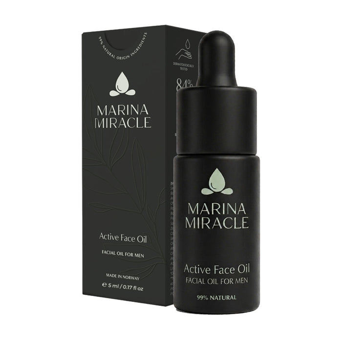 marina miracle active face oil 5ml liten flaske med dropper
